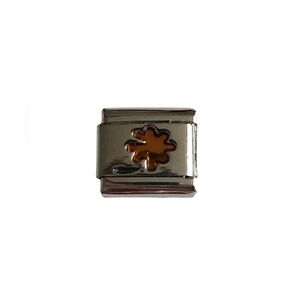 Italian Charmlink Flower with Stem for Charm Bracelet 9mm